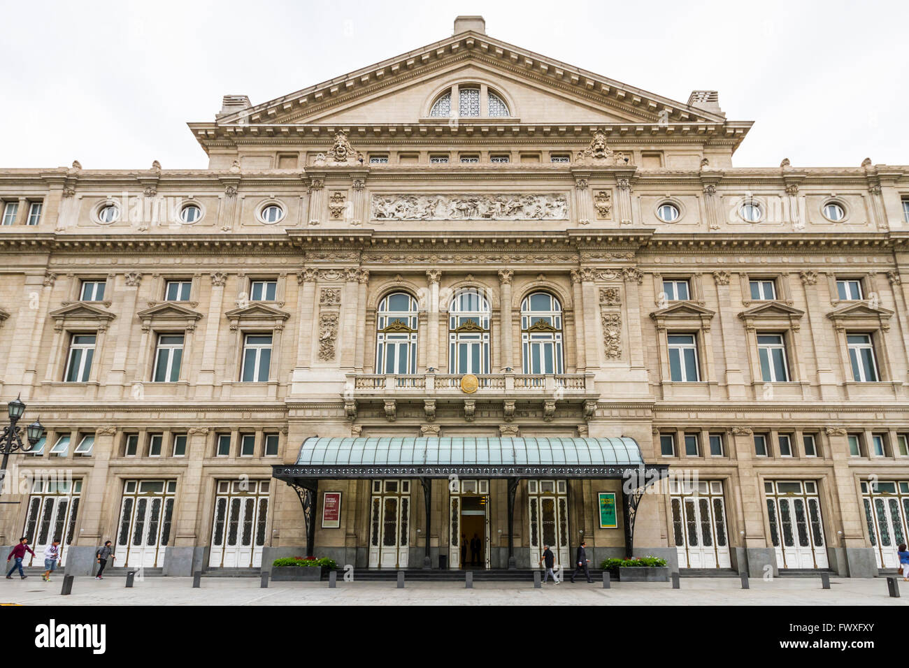 Das Theatergebäude Colon in Buenos Aires, Argentinien, Südamerika Stockfoto