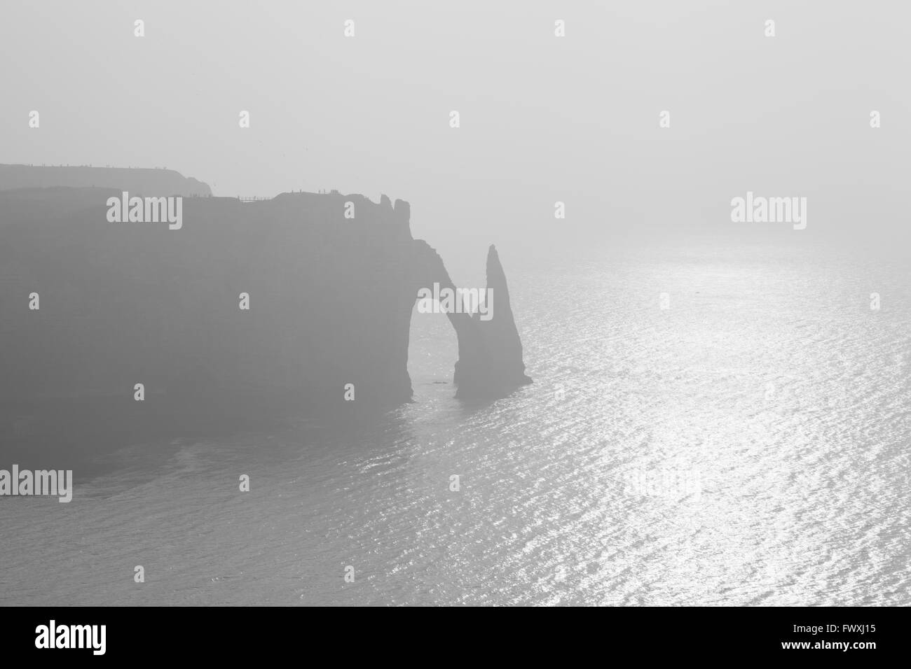 Etretat in Normandie Region im Nordwesten Frankreichs. Stockfoto