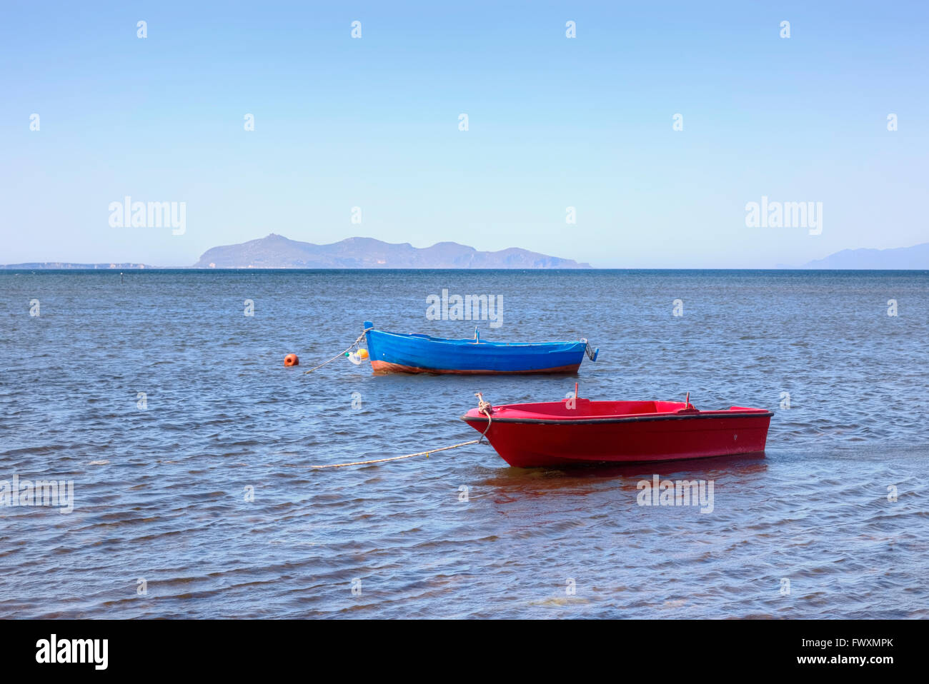 Favignana, Ägadischen Inseln, Trapani, Sizilien, Italien Stockfoto