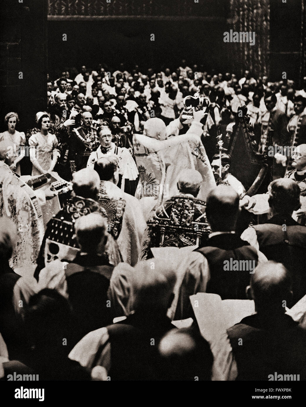 Die Krönung von George VI (1895 – 1952), 12. Mai 1937.  König des Vereinigten Königreichs.  Von der Krönung von König George VI und Königin Elizabeth. Stockfoto