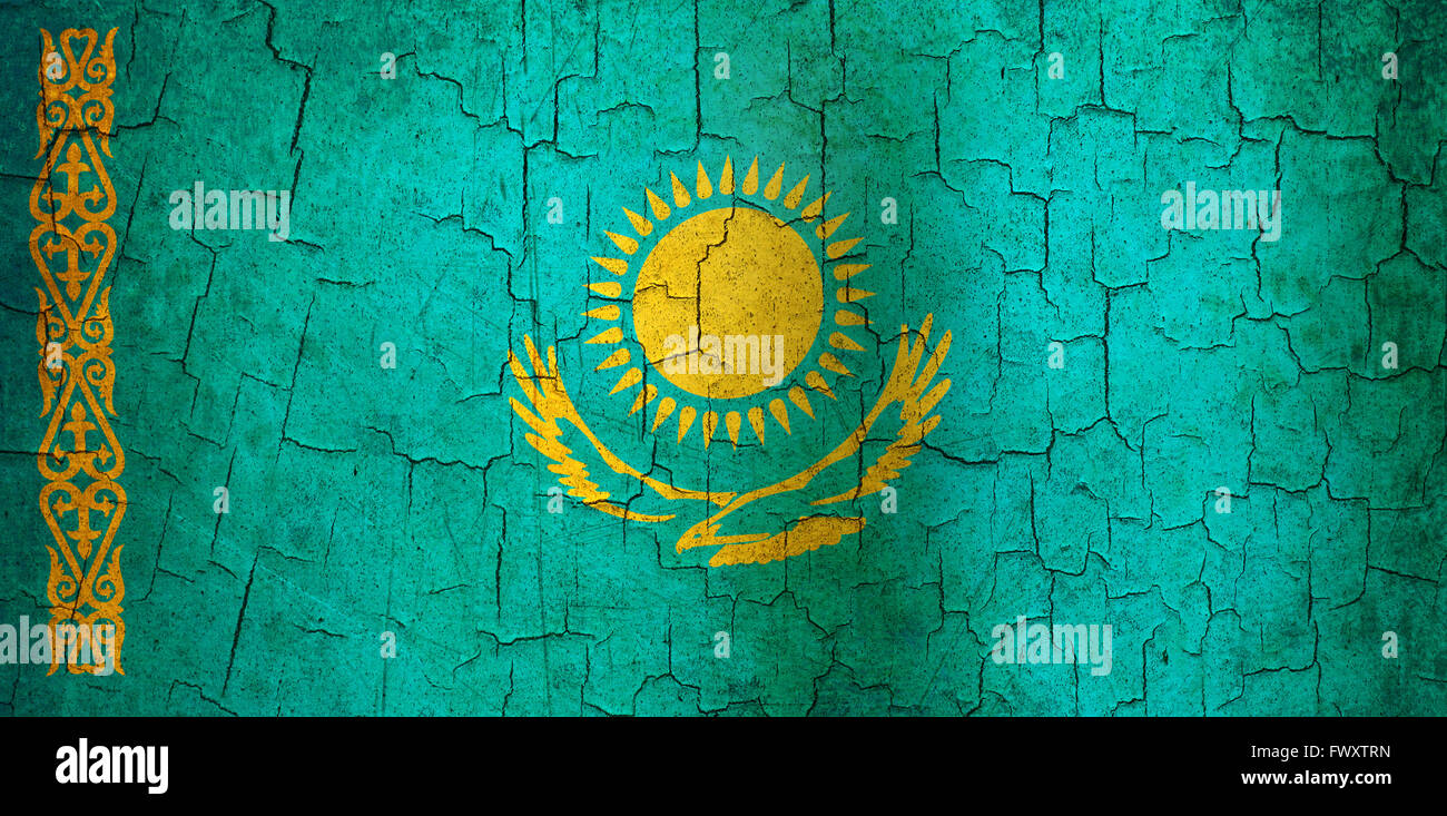 Fahne Flagge Kasachstan Stock Illustration 62367541