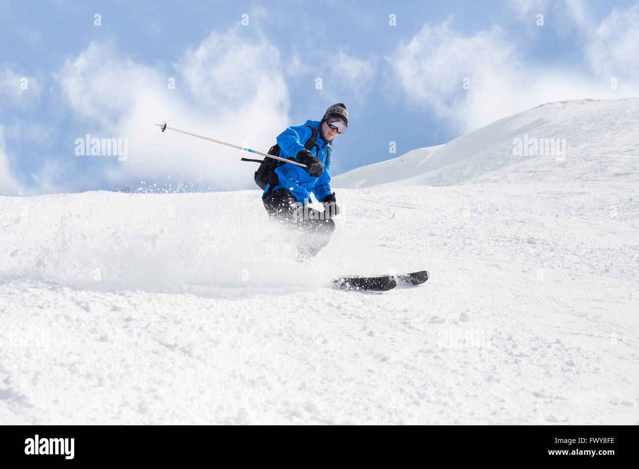 Skifahren Stockfoto
