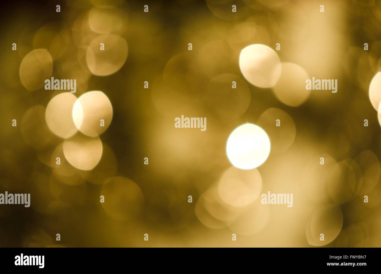 Goldener Kreis Form als Weihnachten Hintergrund leuchtet. Stockfoto