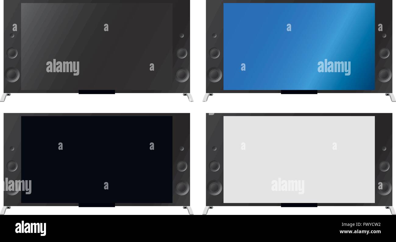 Illustration Grafik Vektor Flatscreen mit Exemplar für den kreativen Einsatz in Grafik-design Stock Vektor