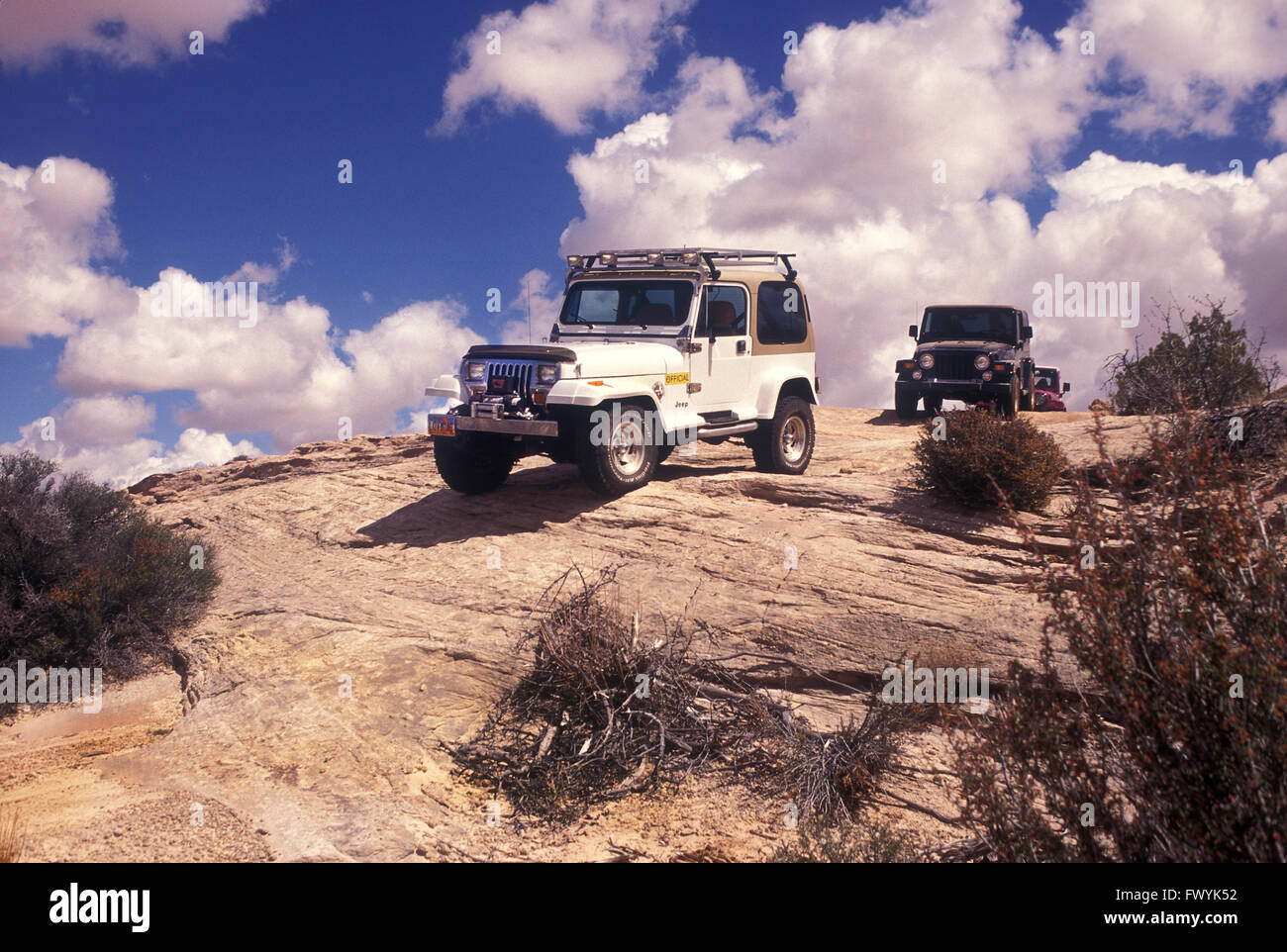 Jeep-Tour Moab Utah USA 1999 Stockfoto