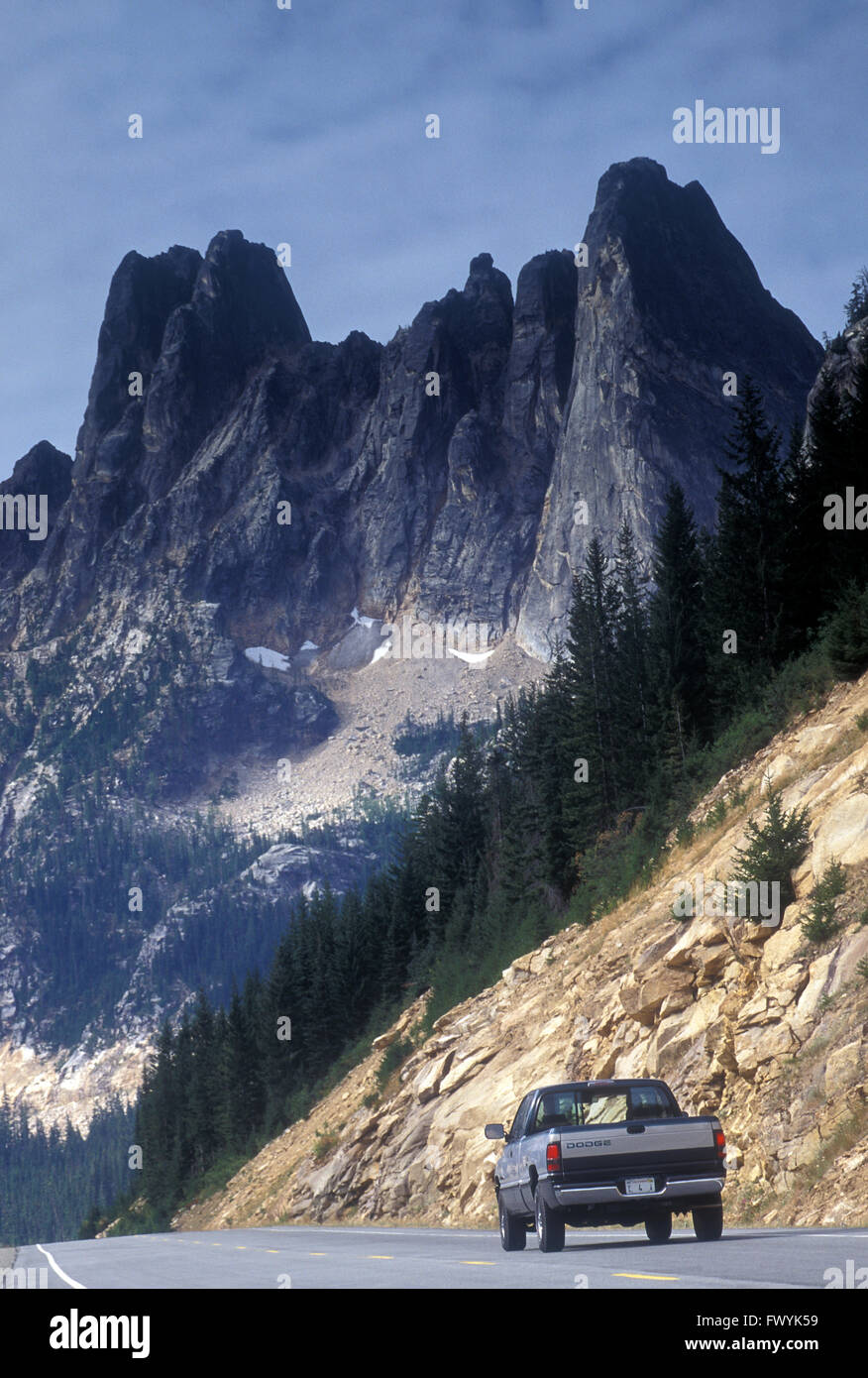 Dodge Ram in den Cascade Mountains von Washington State UDS 1999 Stockfoto