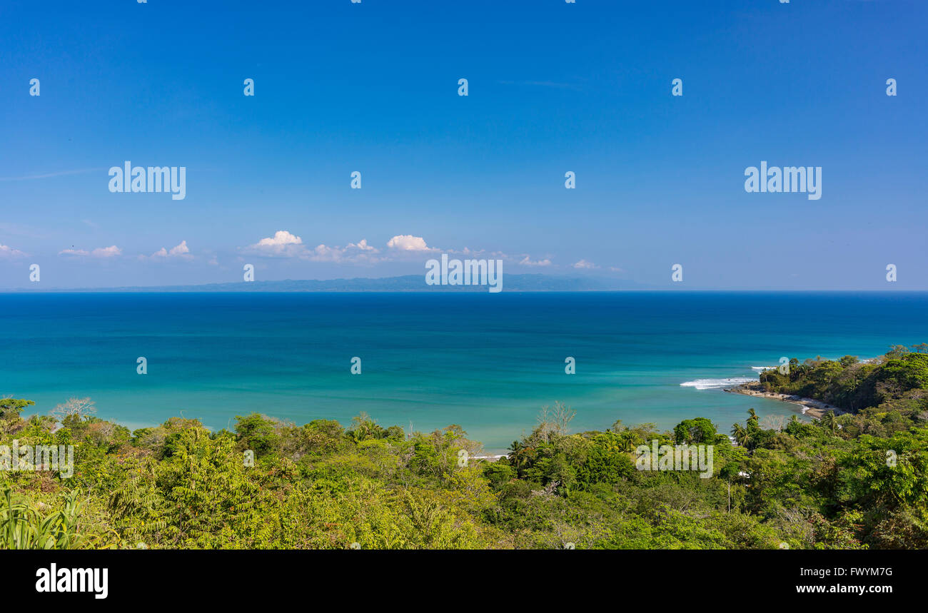 Die Halbinsel OSA, COSTA RICA - Pan Dulce Strand und dem Pazifischen Ozean. Stockfoto