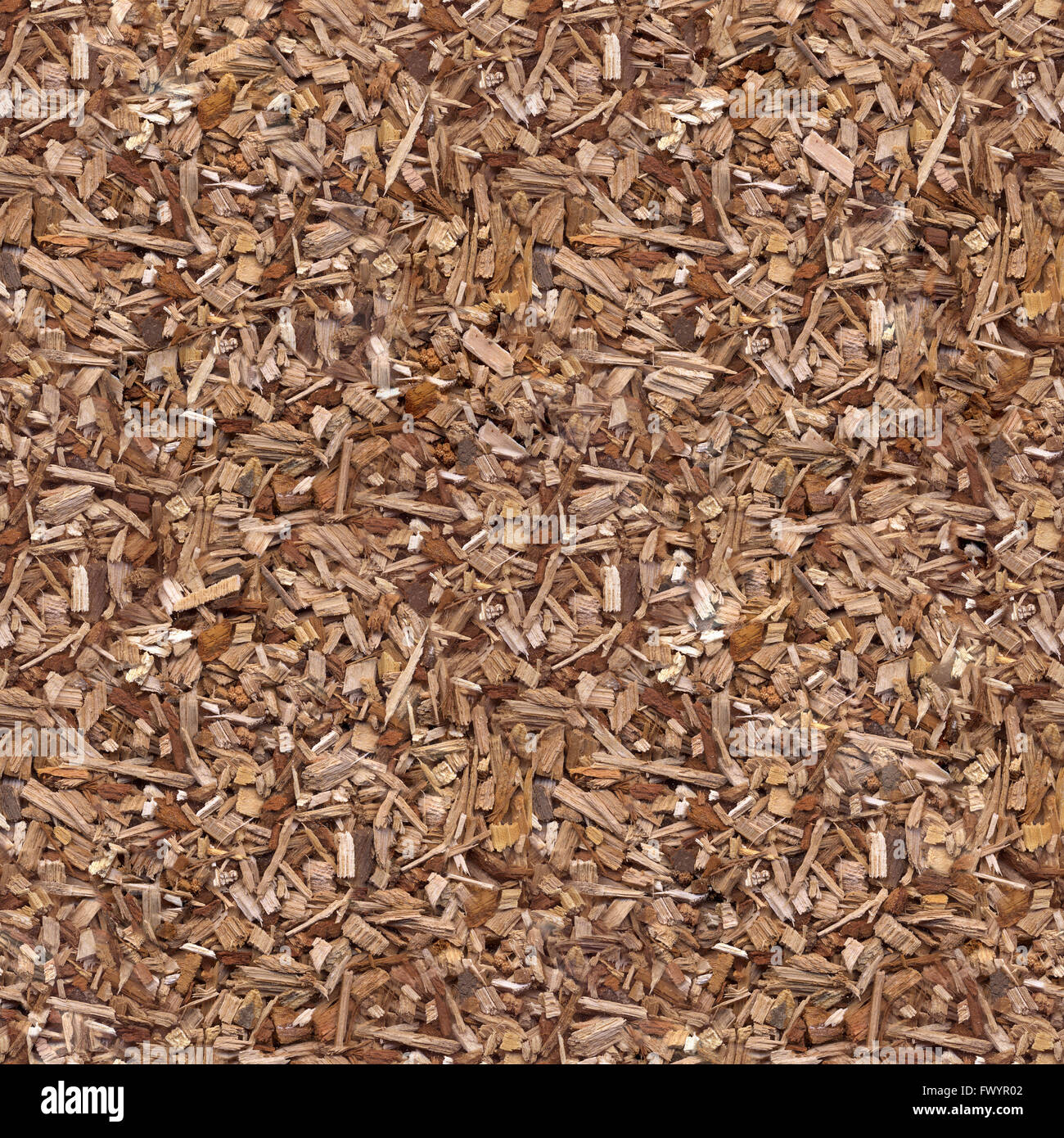 Holzspäne Mulch nahtlose Muster Stockfoto
