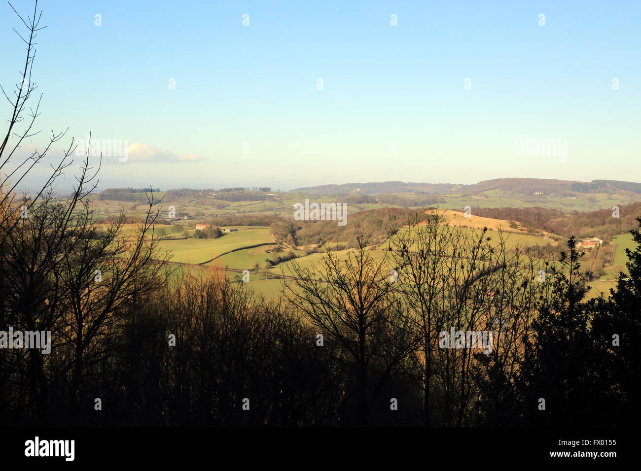 Blick vom Cleveland Art und Weise in der Nähe von Sutton Bank, North Yorkshire, England Stockfoto