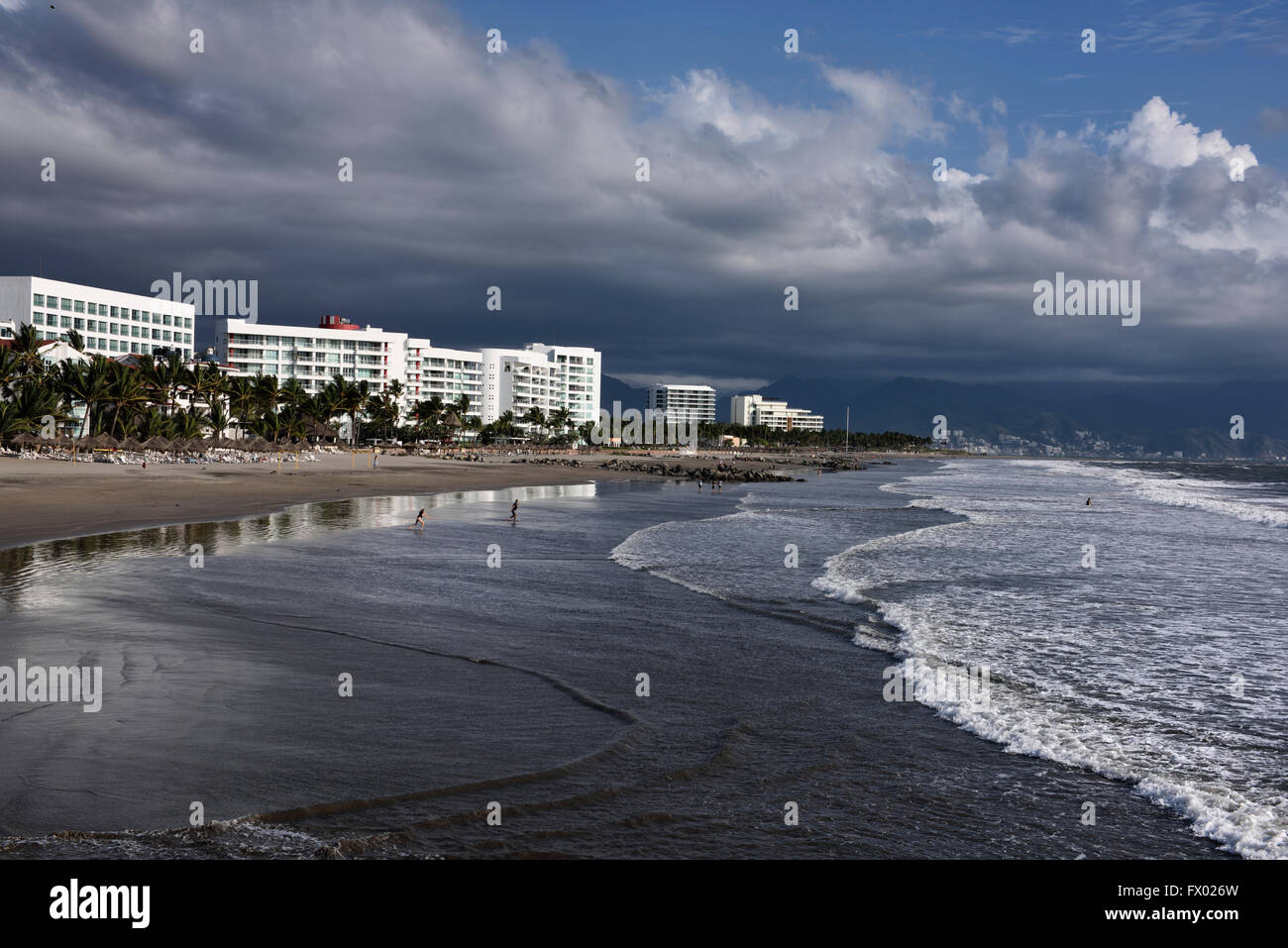 Breiten Strand von Nuevo Vallarta an Vidanta in der Nähe von Puerto Vallarta Stockfoto