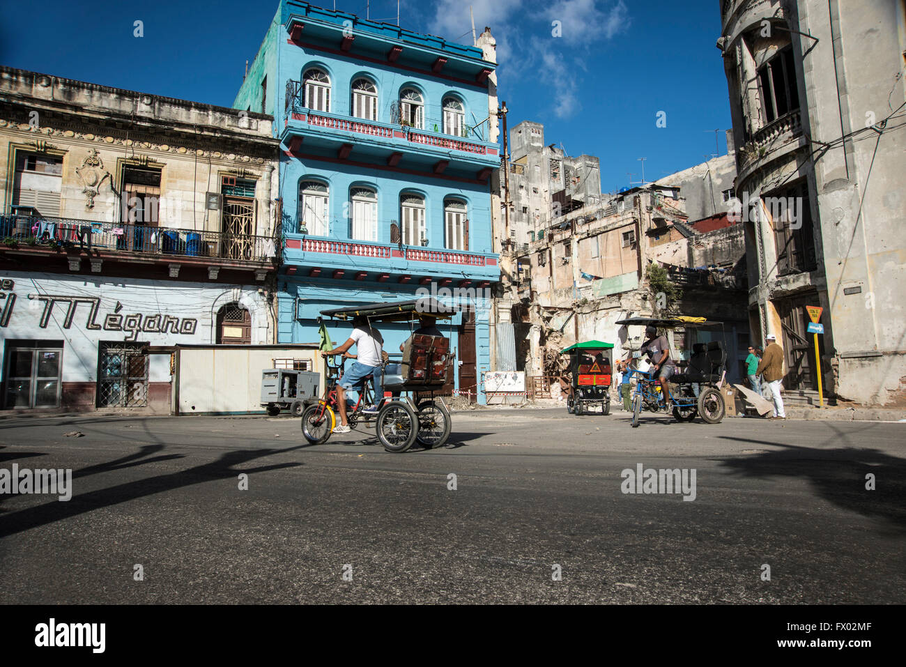 Ruinen eines Gebäudes in Havanna Stockfoto