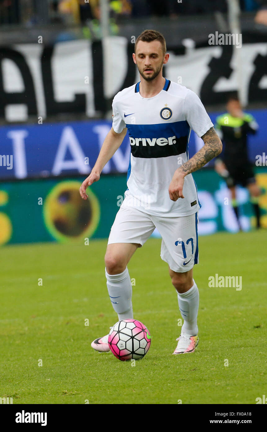 Marcelo Brozovic während der italienischen Serie ein Fußballspiel zwischen Frosinone und Inter im Matusa Stadion in Frosinone, Italien, 9. April 2016 Stockfoto