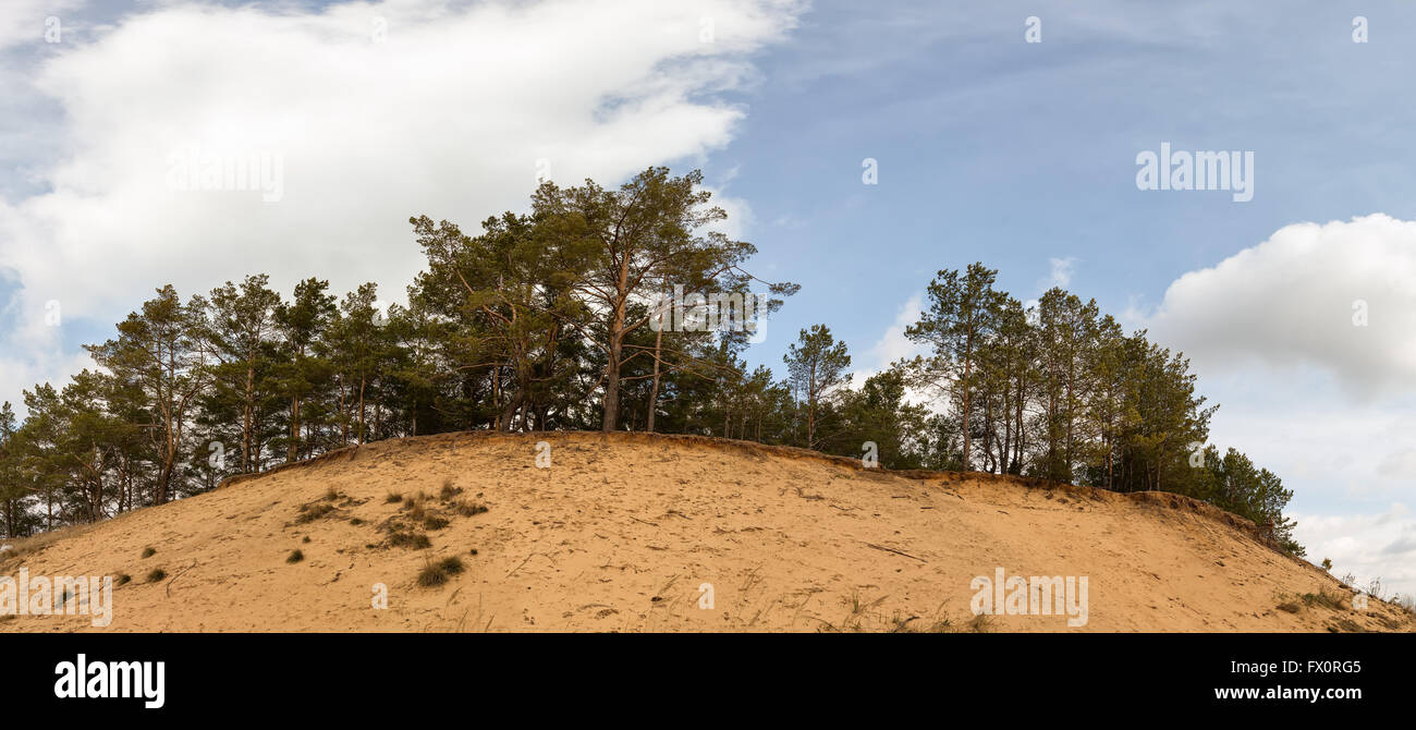 Erosive Blick auf Ruginoasa Grube von Apuseni-Gebirge Stockfoto