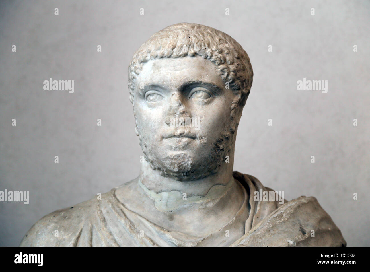 Geta (189-211 n. Chr.). Römischer Kaiser. Büste. 209-212 AD. Von Rom. Römische Nationalmuseum. Palast Massimo. Rom, Italien. Stockfoto