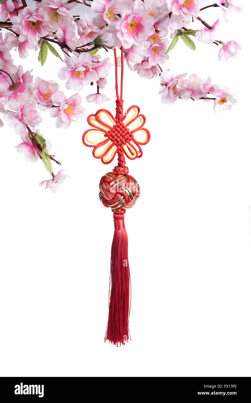 Traditioneller chinesischer Knoten bedeuten gute segne Stockfoto