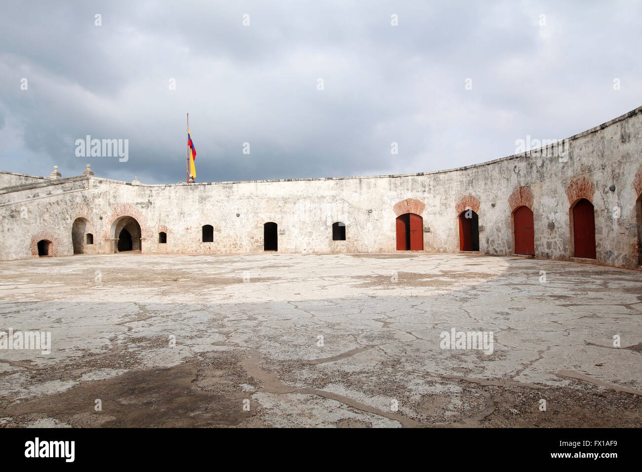 Alten Stadtmauern Cartagena, Kolumbien Stockfoto