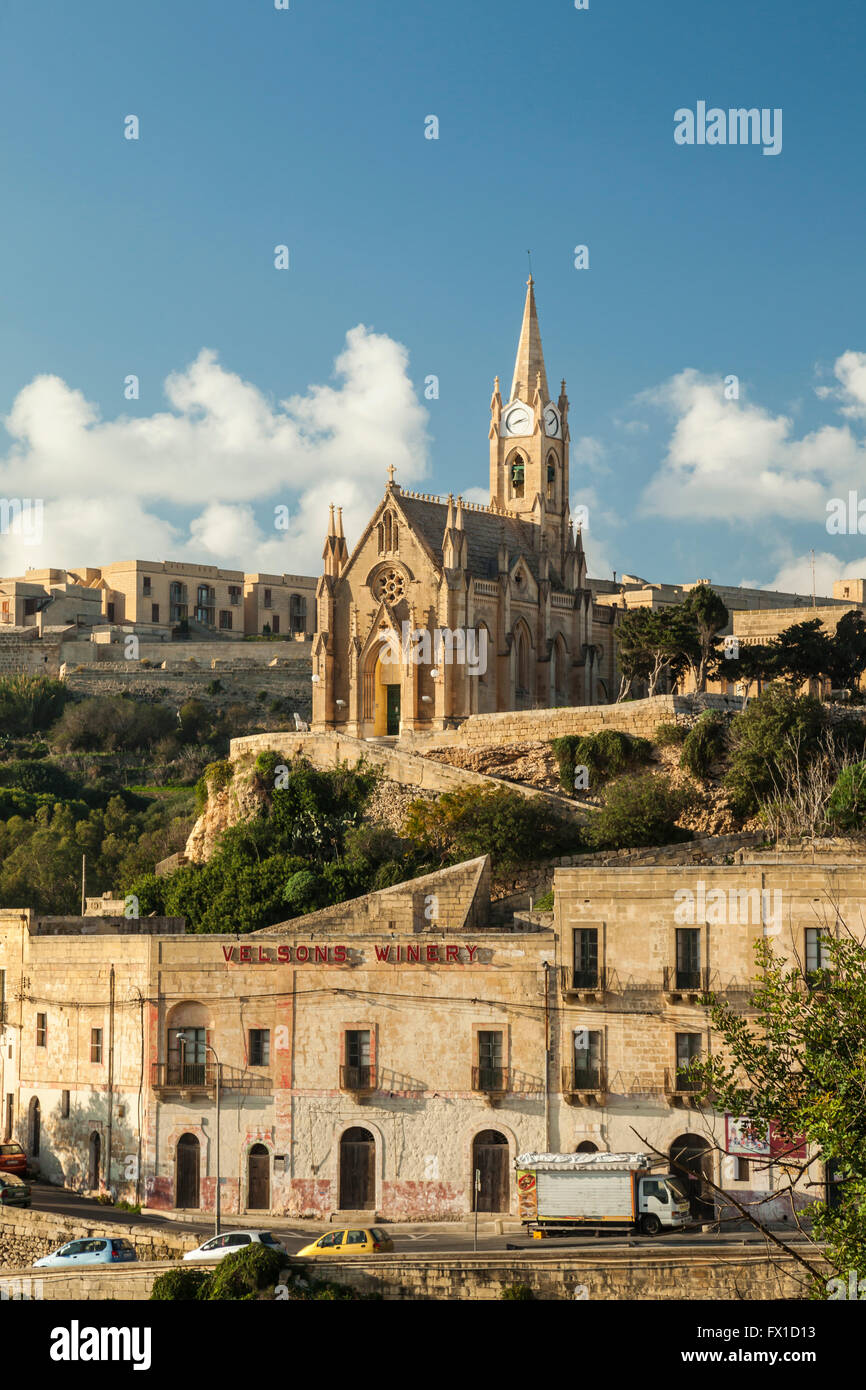 Lourdes-Kapelle in Mgarr auf Gozo, Malta. Stockfoto
