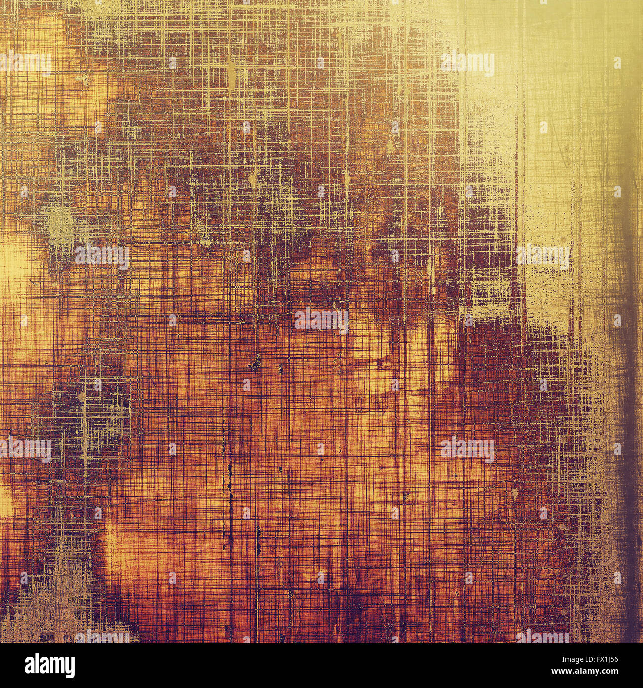 Grunge Texturen. Mit verschiedenen Farbmustern: Orange; Braun; gelb Stockfoto