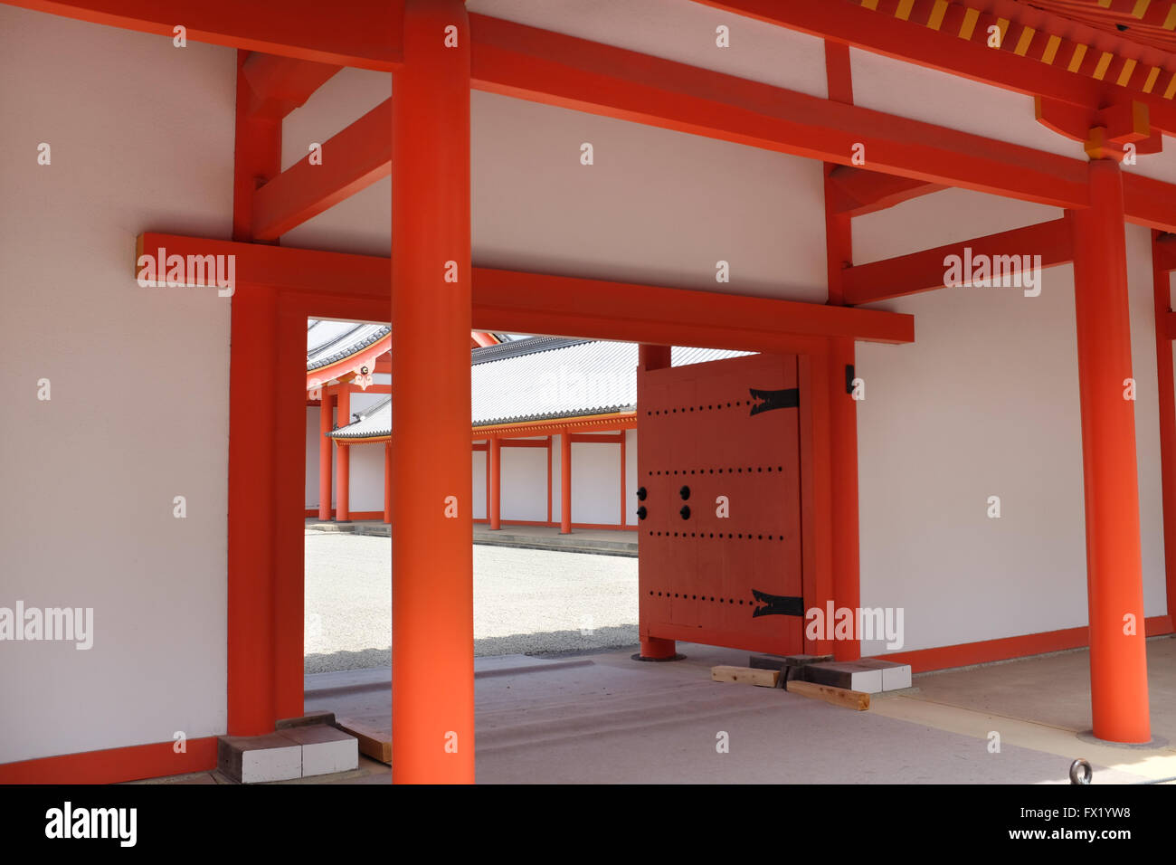 Im Inneren der Kaiserpalast in Kyoto. Dies ist der früher herrschenden Palast des Kaisers von Japan. Er verlegt nach Tokio im Jahre 1869. Stockfoto