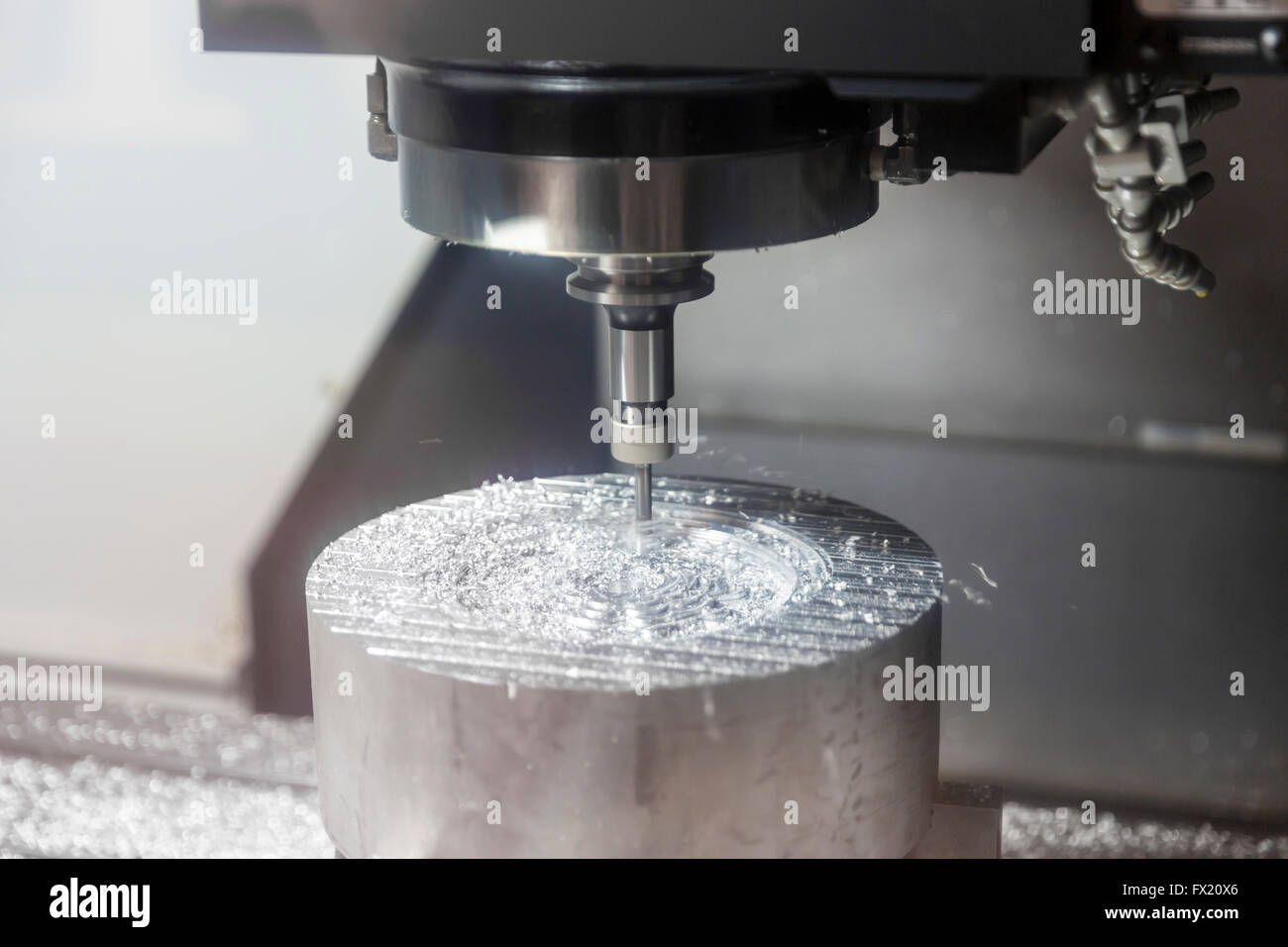 Hohe Präzisions-Stahlrohr Carving Metall Maschinenelement. Stockfoto