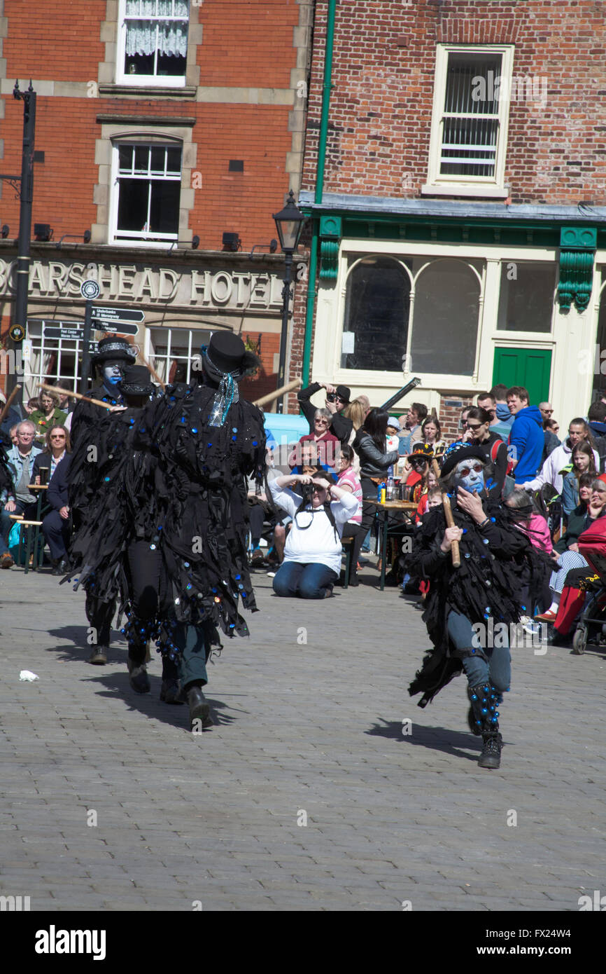Boggart Breakfeast tanzen Gruppe Stockport Volksfest 2015 Stockport Cheshire England Stockfoto