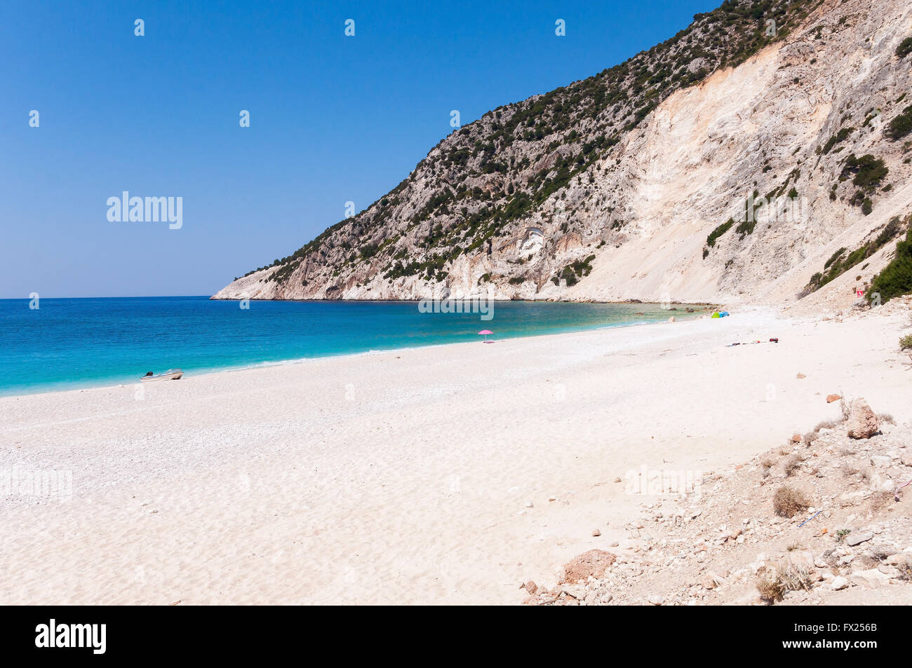 Myrtos Strand auf der Insel Kefalonia Griechenland Stockfoto