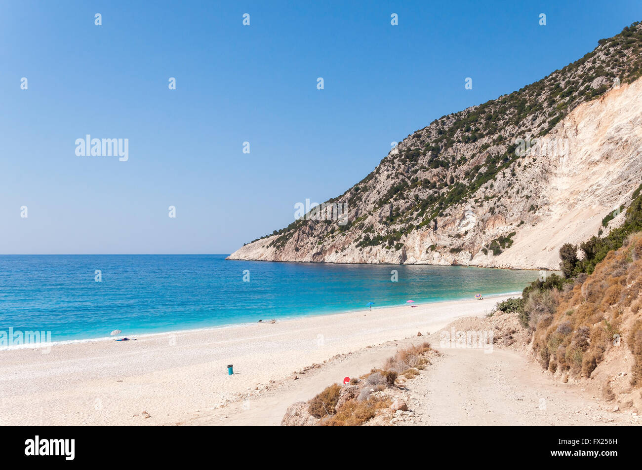 Myrtos Strand auf der Insel Kefalonia Griechenland Stockfoto