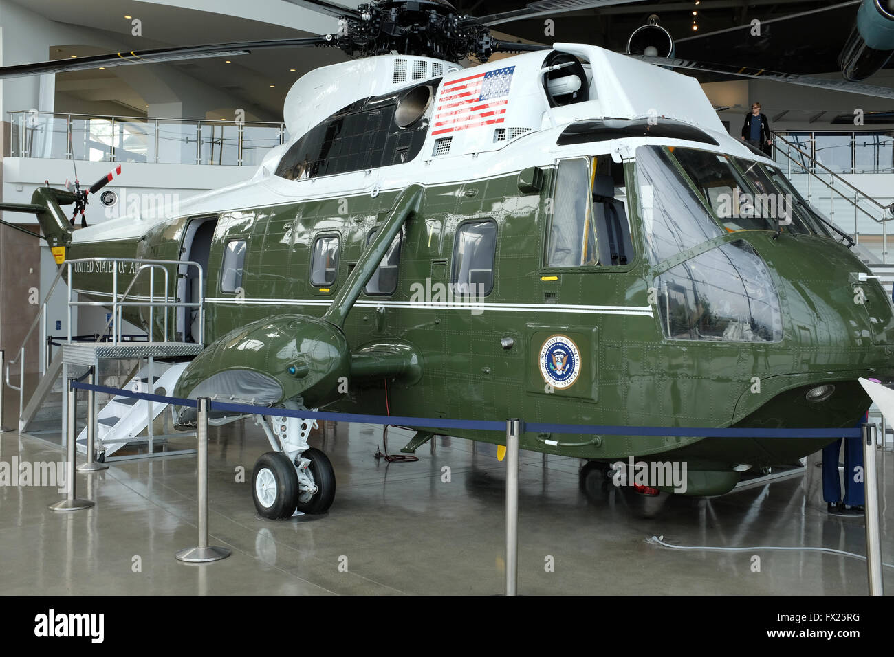 Marine Force One in Ronald Reagan Presidential Library and Museum, Simi Valley, Kalifornien Stockfoto