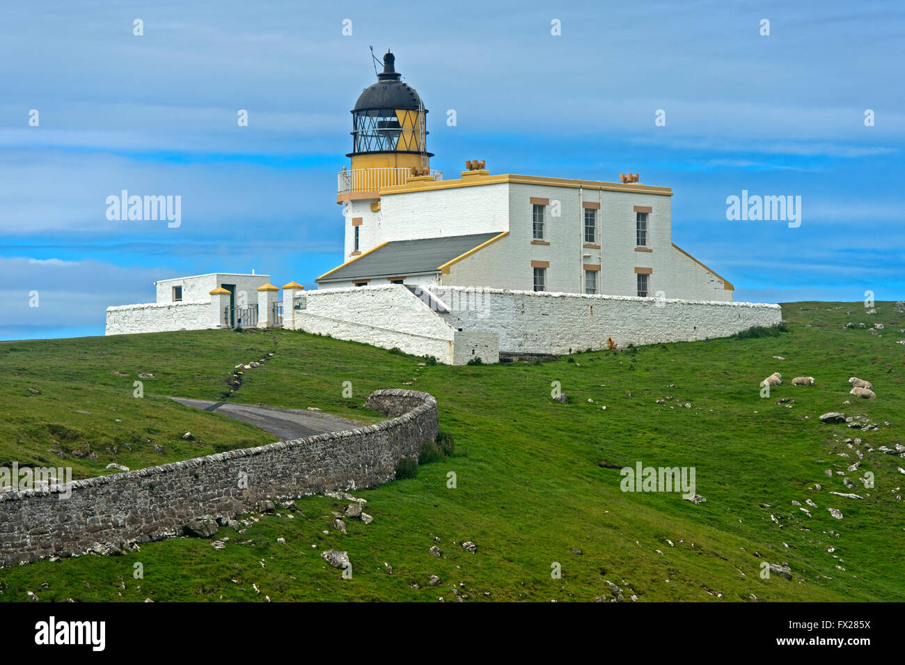 Stoer Head Leuchtturm, Lochinver, Sutherland, Schottland, Vereinigtes Königreich Stockfoto