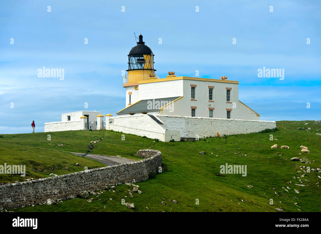 Stoer Head Leuchtturm, Lochinver, Sutherland, Schottland, Vereinigtes Königreich Stockfoto