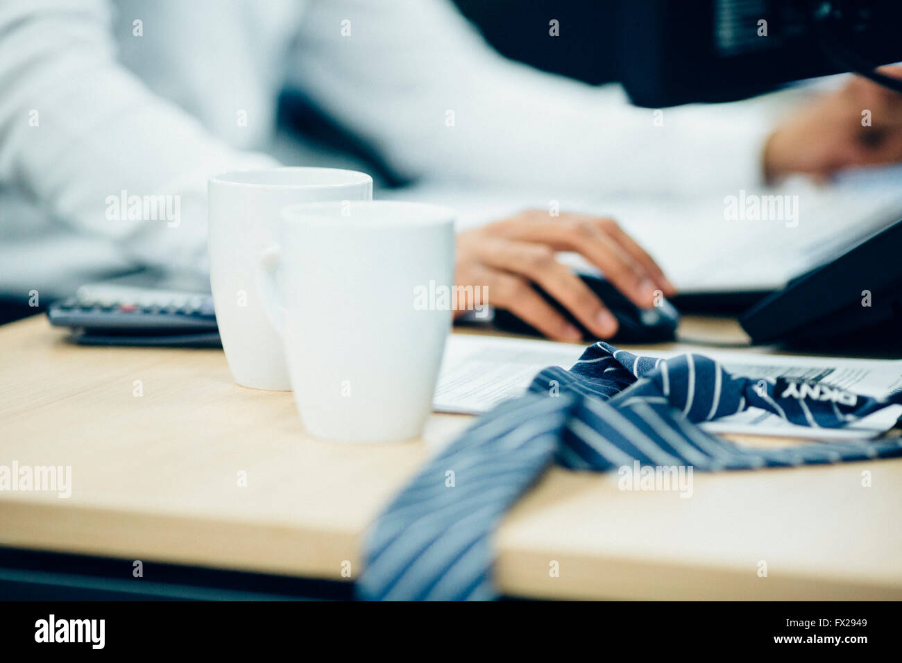 Arbeitnehmer im modernen Büro in London Stockfoto