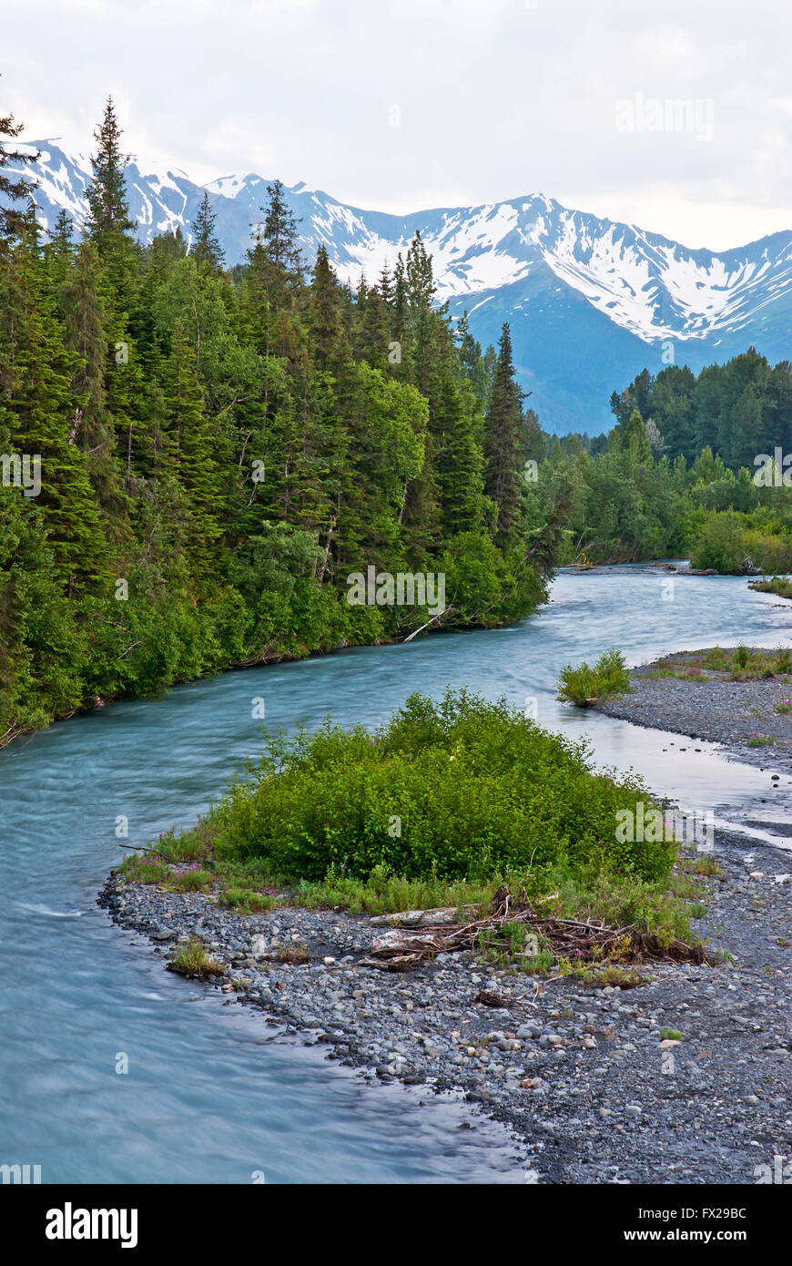Girdwood Bereich, Alyeska, Alaska, USA Stockfoto