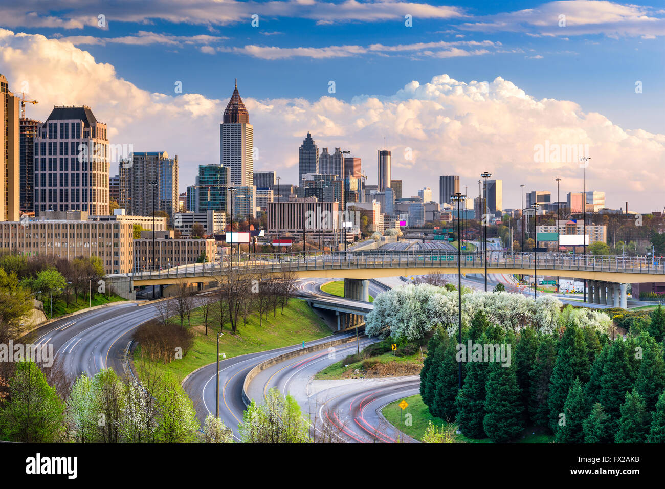 Die Innenstadt von Skyline von Atlanta, Georgia, USA. Stockfoto