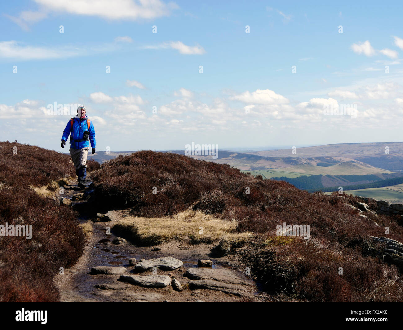 Kinder Scout, Peak District National Park, Derbyshire, England, Großbritannien Stockfoto