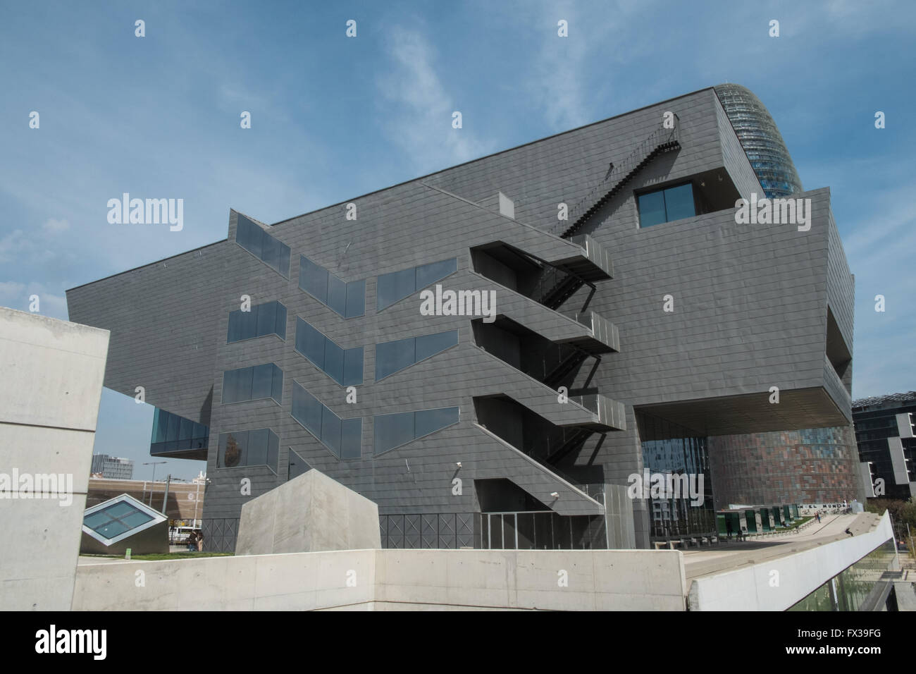 Das Design Museum, das Museu del Disseny de Barcelona, Glories, Barcelona, Katalonien, Spanien. Stockfoto