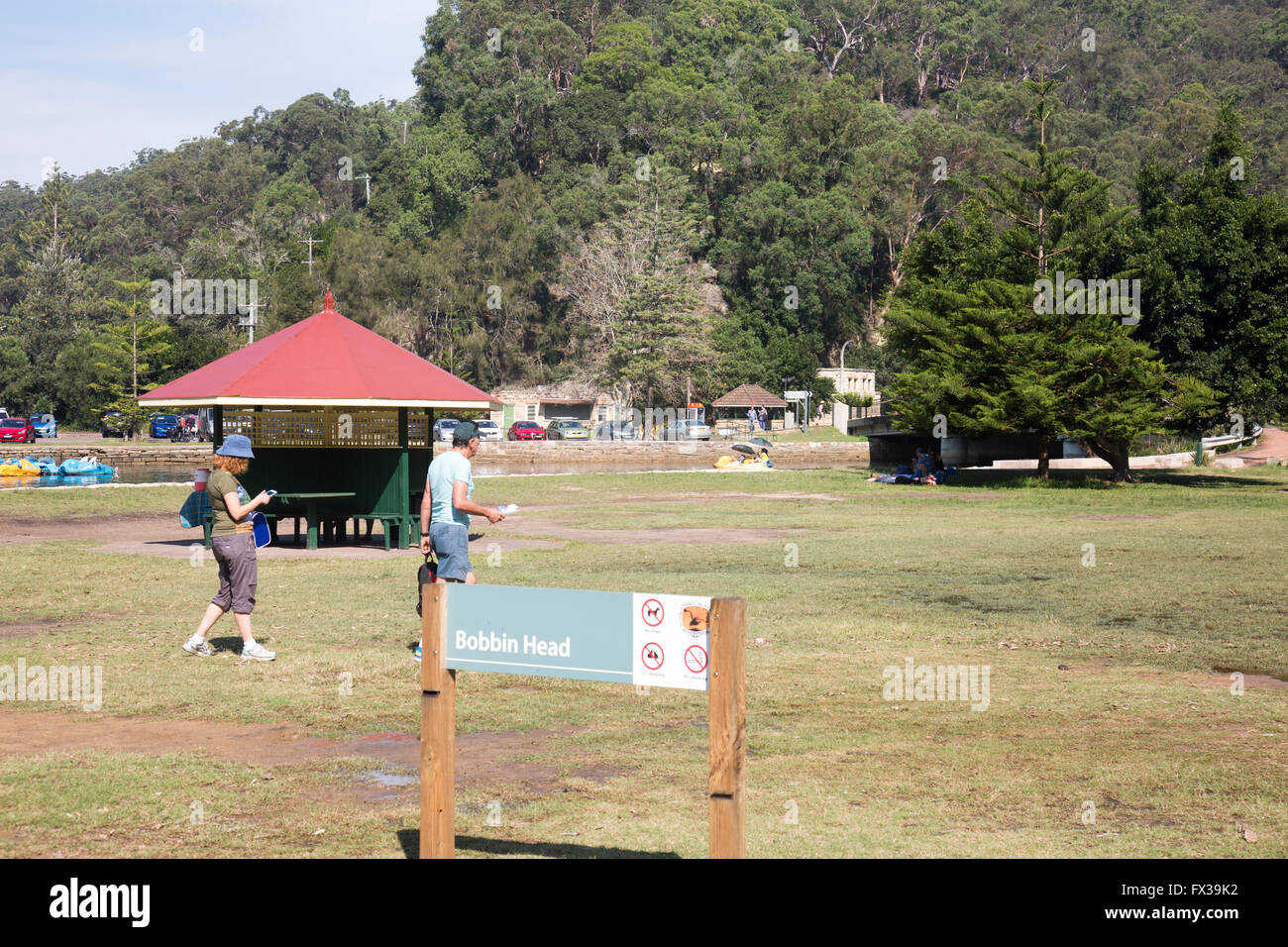 Spulenbereich Kopf im Ku-Ring-Gai Chase National Park nördlich von Sydney, New South Wales, Australien Stockfoto