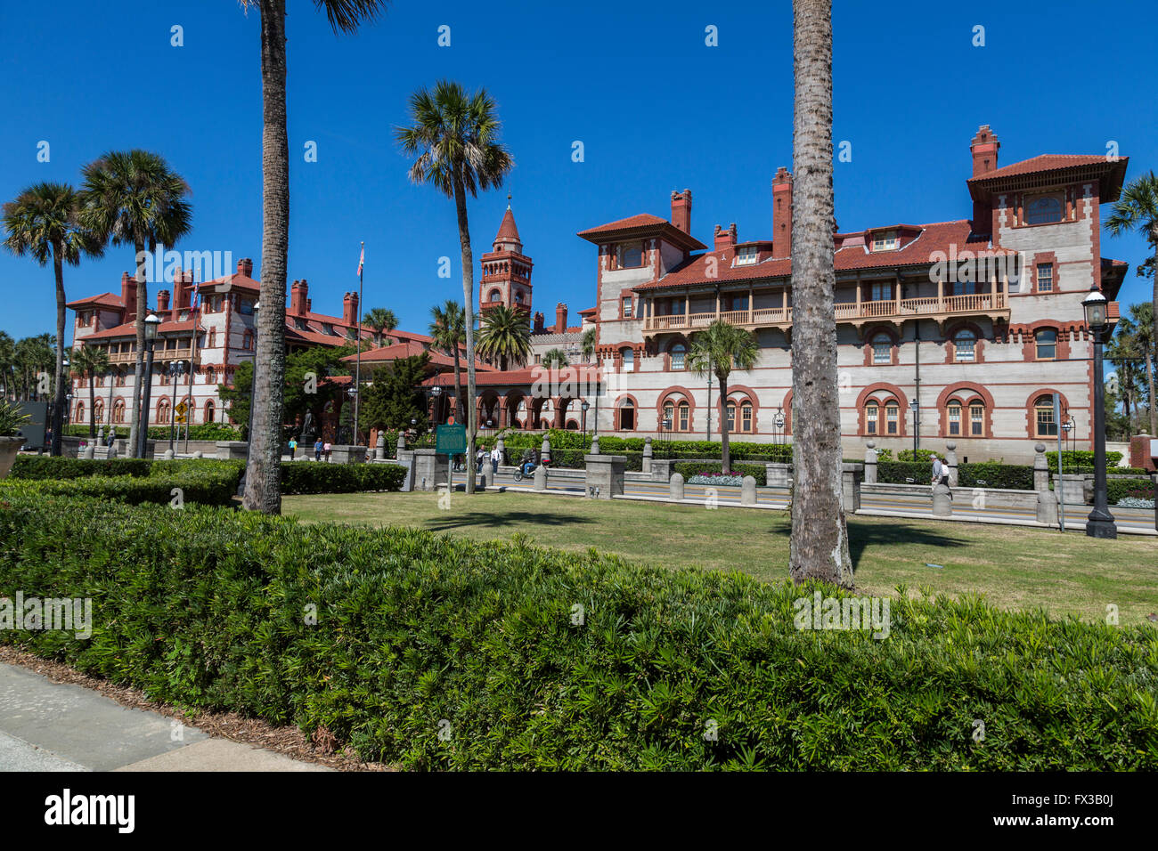 St. Augustine, Florida, USA.  Flagler College, Ponce de Leon Hotel, erbaut 1888. Stockfoto