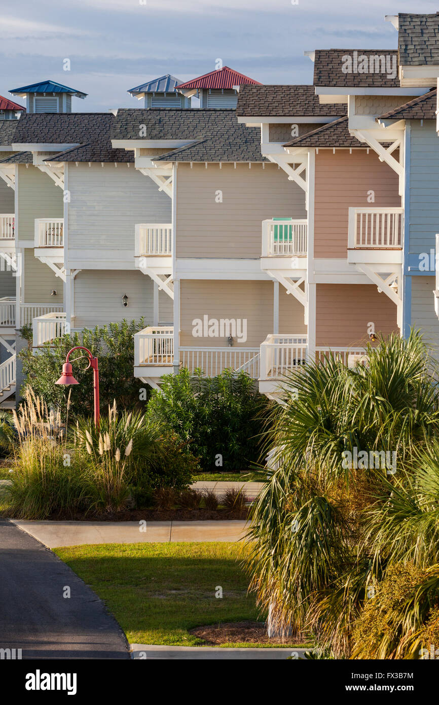 Fripp Island, South Carolina, USA.  Ferienhäuser. Stockfoto Fripp Island, South Carolina, USA.  Ferienhäuser. Stockfoto