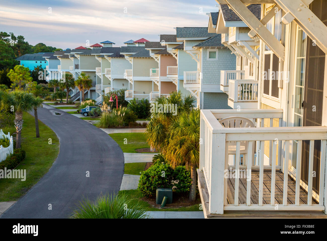 Fripp Island, South Carolina, USA.  Ferienhäuser. Stockfoto Fripp Island, South Carolina, USA.  Ferienhäuser. Stockfoto