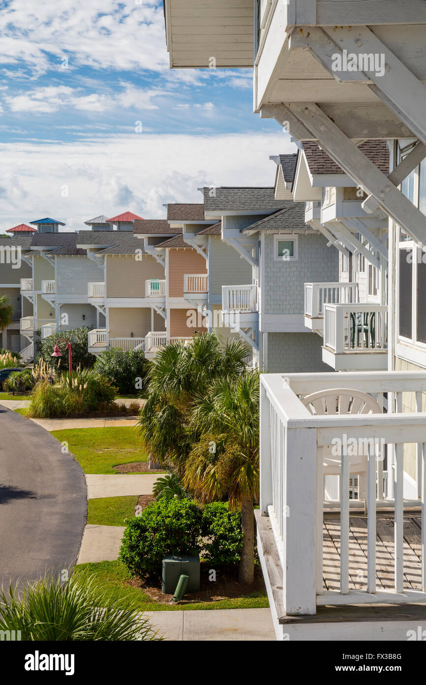 Fripp Island, South Carolina, USA.  Ferienhäuser. Stockfoto Fripp Island, South Carolina, USA.  Ferienhäuser. Stockfoto