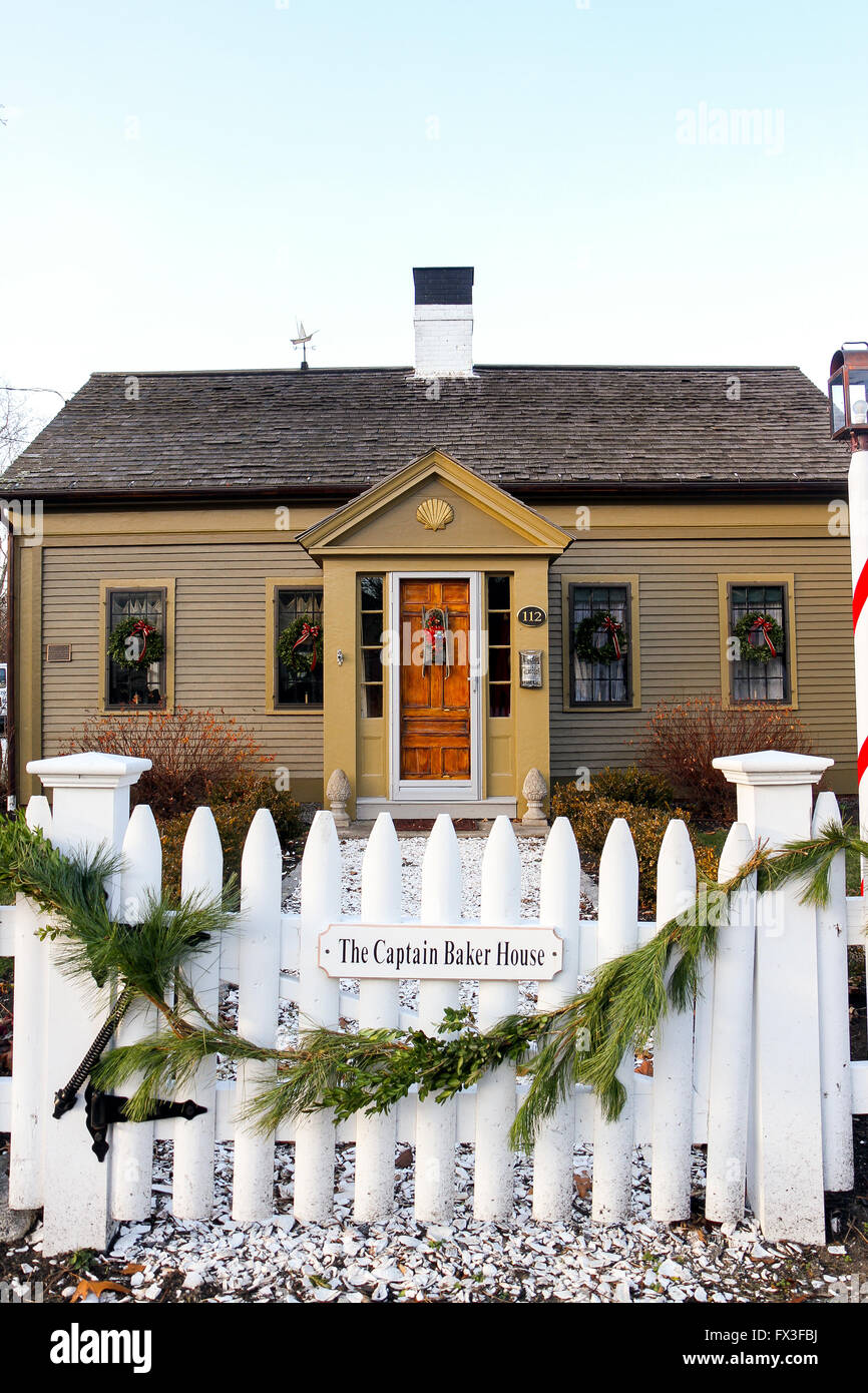 Der Kapitän Baker House, South Yarmouth, Cape Cod Stockfoto