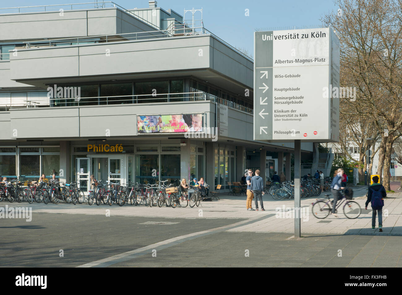 Köln, Sülz, Albertus-Magnus-Platz, Philosophikum Stockfoto