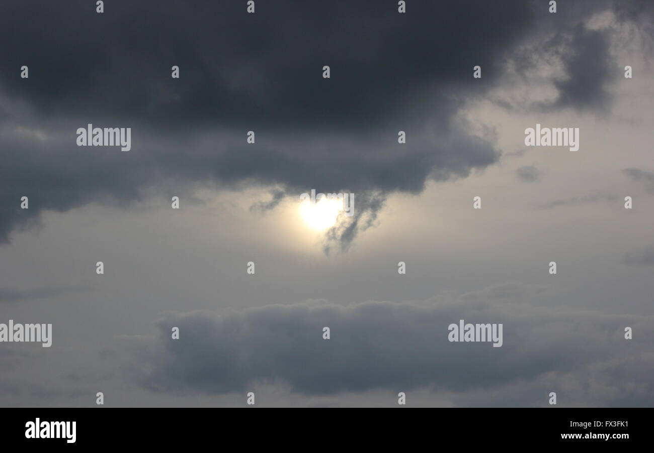 Bewölkten Tag in Norddeutschland. Stockfoto