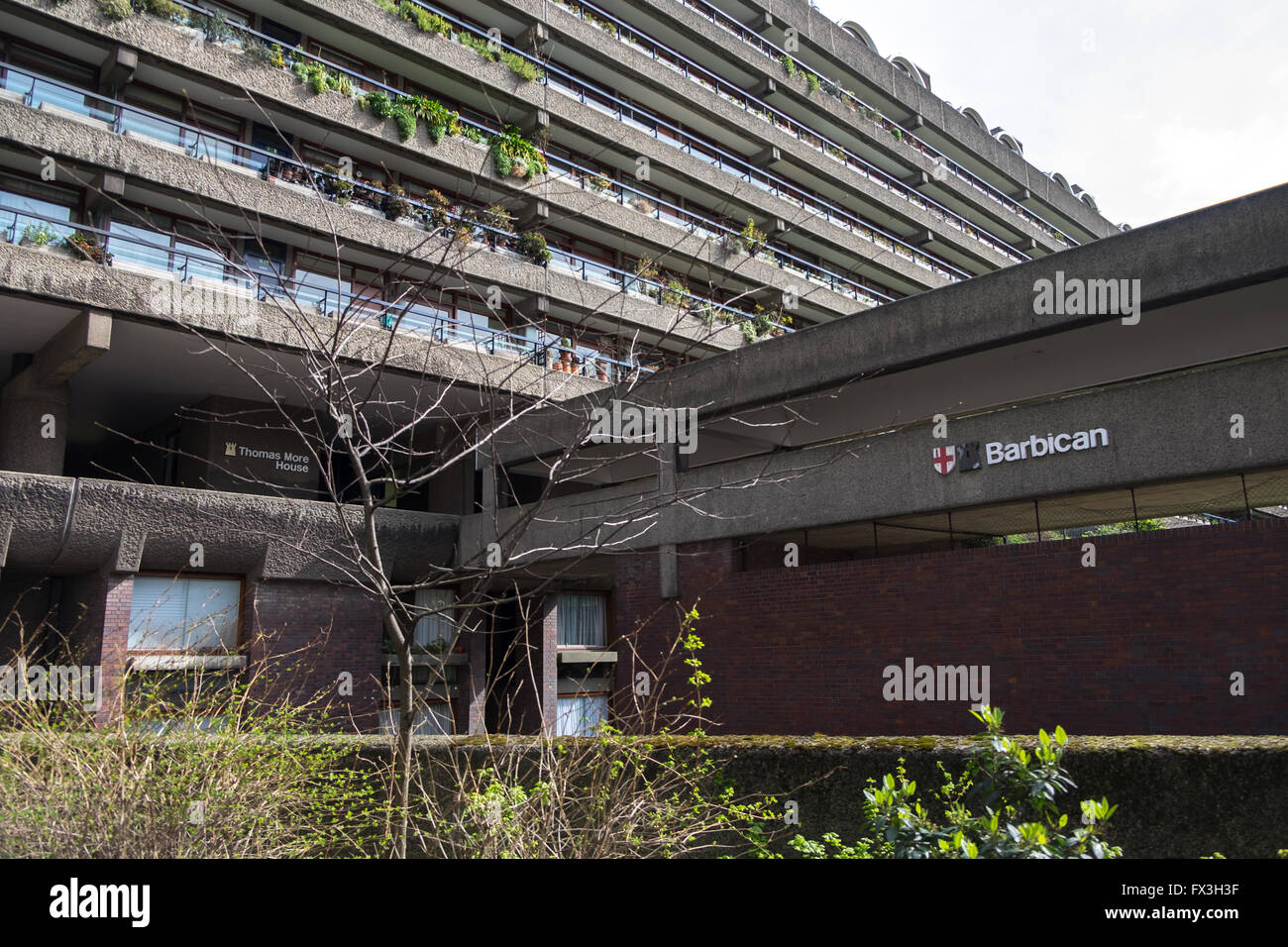 Der Komplex in der Londoner Barbican Stockfoto