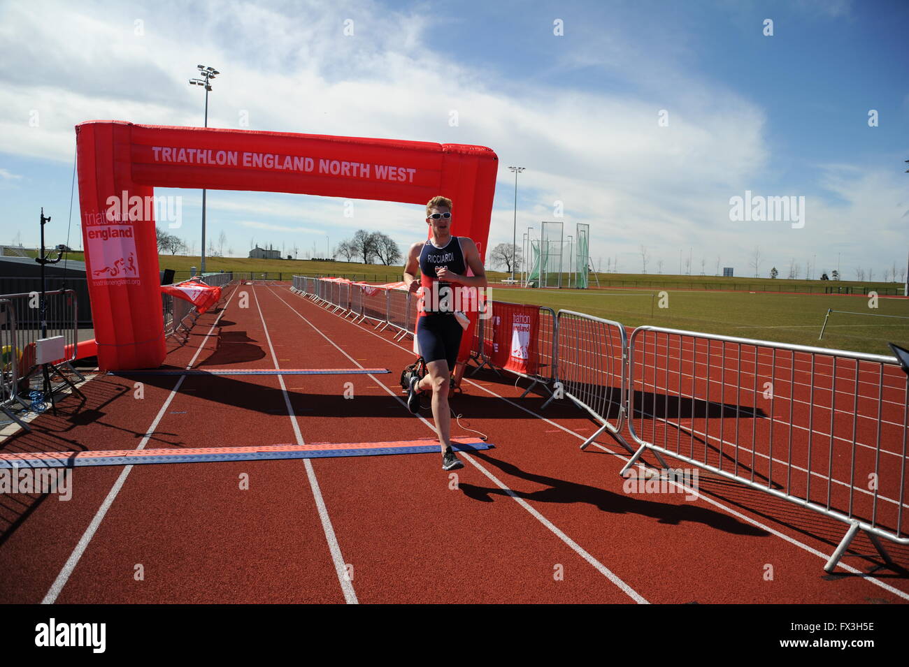 West Lancashire Frühling Triathlon in Edge Hill University 04.10.2016 West Lancashire Frühling Triathlon Fotos gefunden werden kann Stockfoto