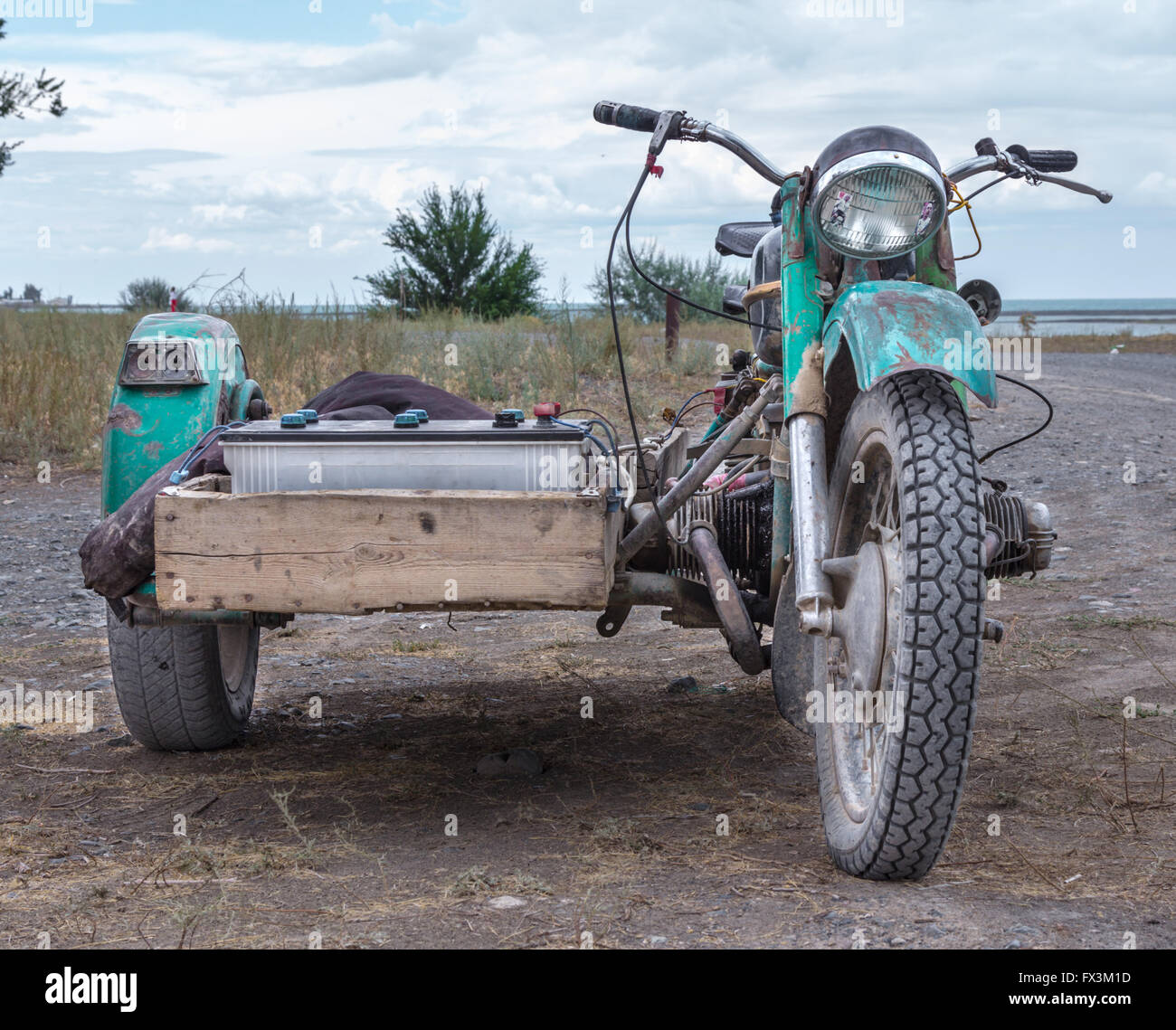 alten Stil Motorrad Stockfoto