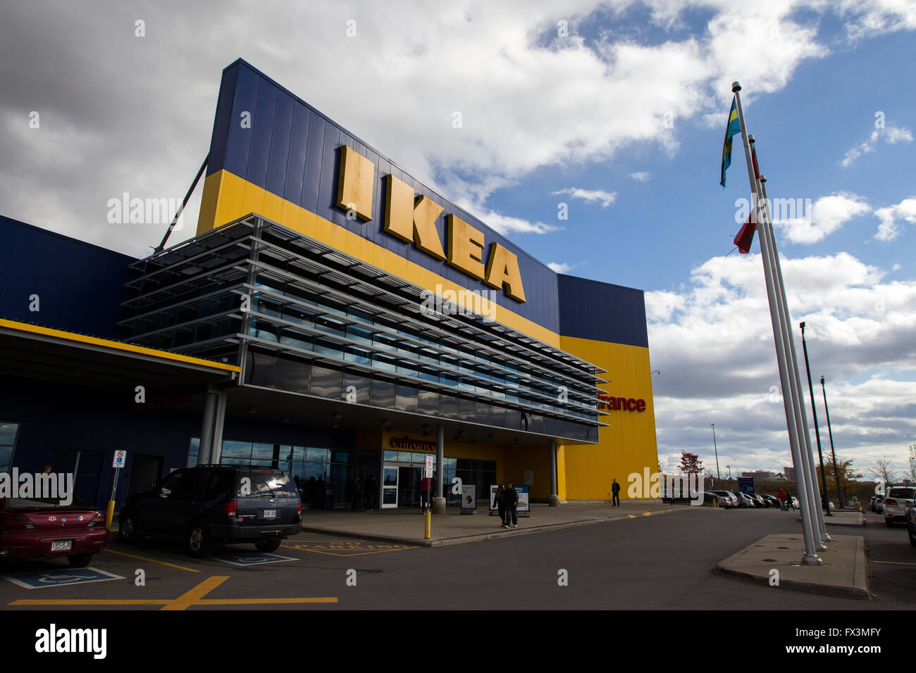 Das IKEA-Möbelhaus in Vaughan, Ontario, am 18. Oktober 2015. Stockfoto