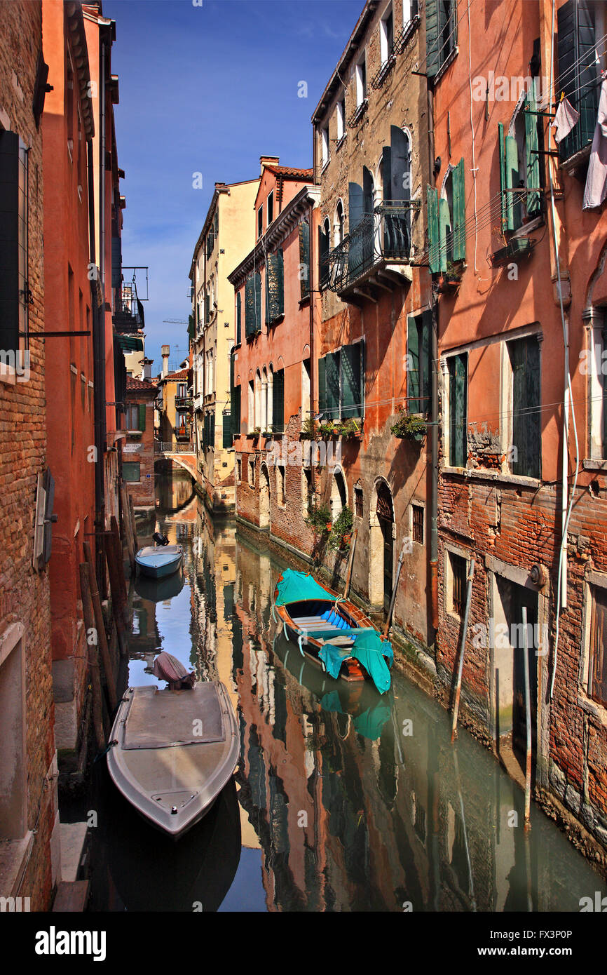Kanal in Venedig, Veneto, Italien Stockfoto
