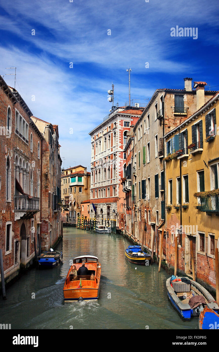 Kanal ("Bezirk") Sestiere di San Polo, Venedig, Veneto, Italien Stockfoto