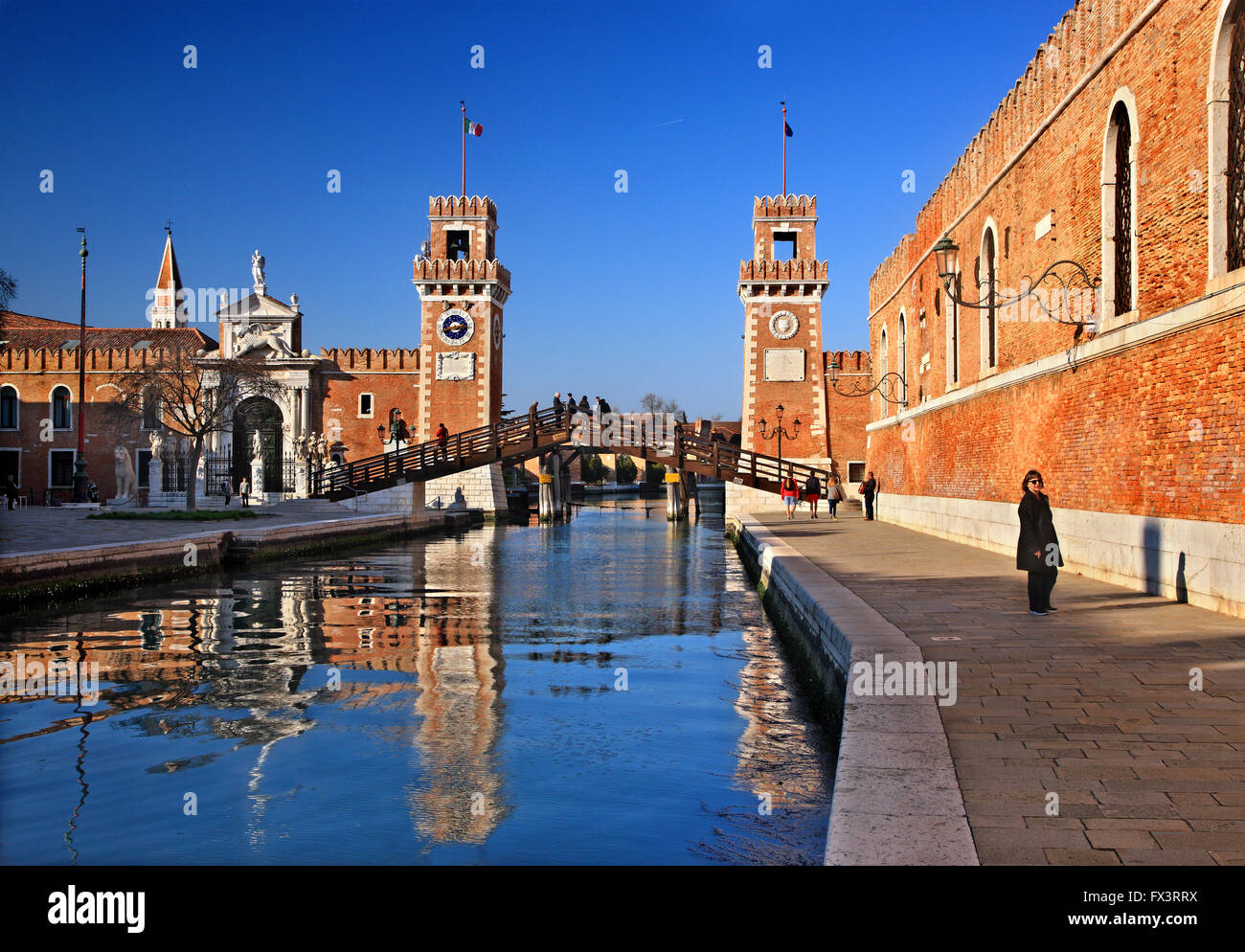 Die Arsenale (Werften), Sestiere di Castello, Venezia (Venedig), Italien. Stockfoto